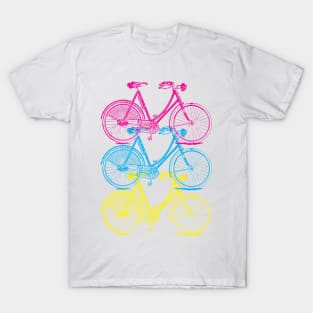 Vintage Bike Color Separation T-Shirt